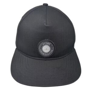 Discrete Snapback Hat Black OS Hat A-Core Concrete Cutting Camo Undervisor Logo